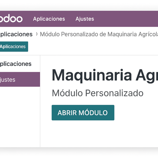 Módulos de Odoo personalizados